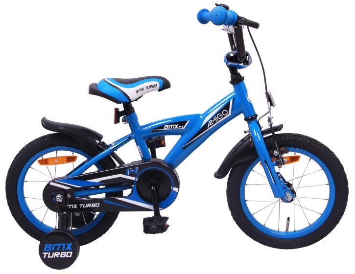 blue 14 inch bike