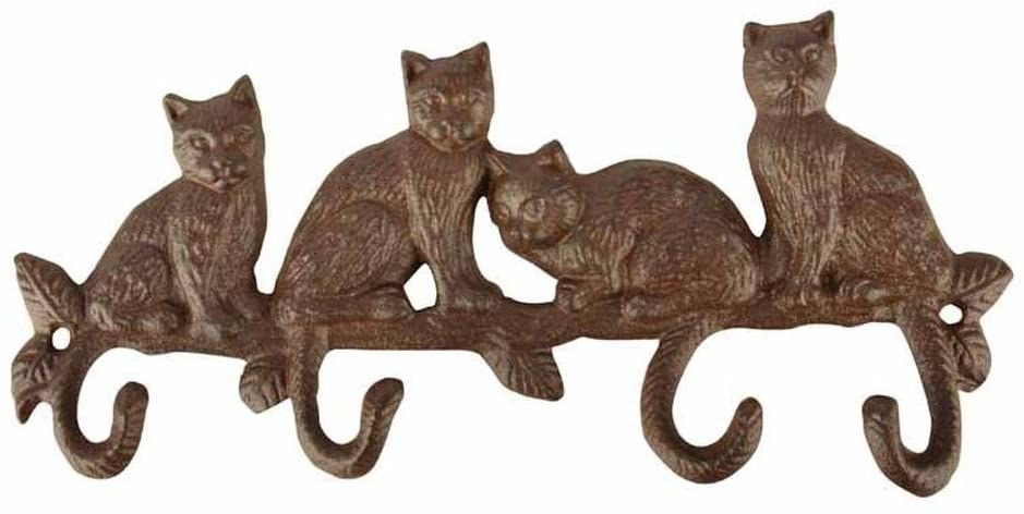 Esschert Design Portemanteau Queues De Chat 29 Cm Fonte Marron Internet Home Garden